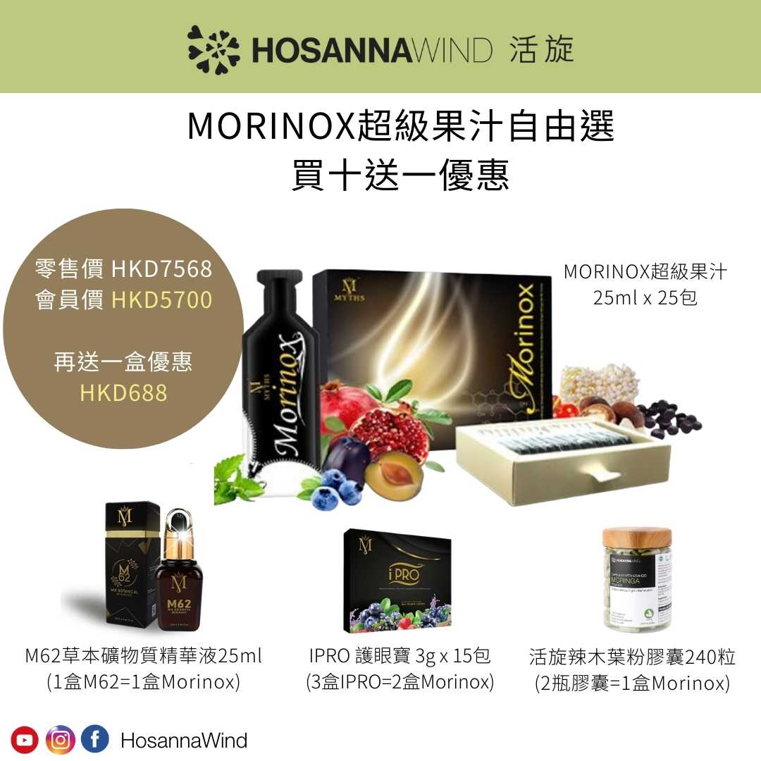 MORINOX 超級果汁 - ﻿﻿兩項成份專利：﻿沙棘，72種深海礦物質